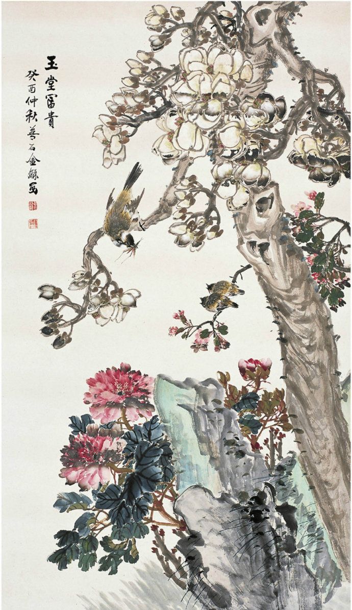 海上画派近现代名家金梦石花鸟画作品欣赏|金梦|花鸟画|笔意_新浪新闻