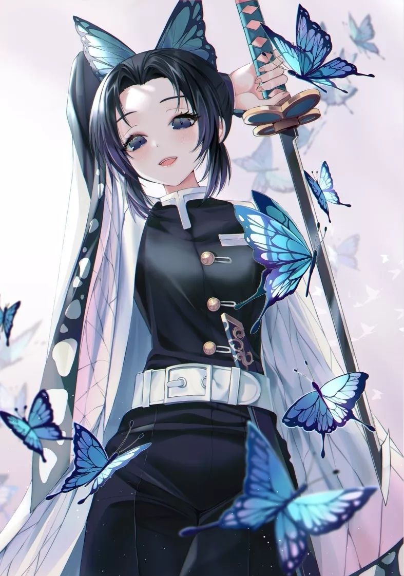 鬼灭之刃:九柱实力排名,蝴蝶忍,祢豆子精美插画特辑 - 鬼灭之刃蝴蝶忍