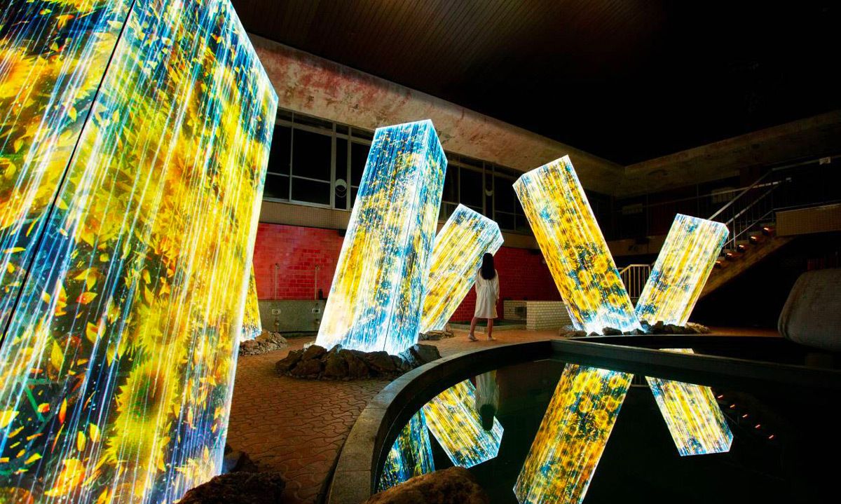 现代科技和艺术的完美结合创作出了如此美丽的艺术装置