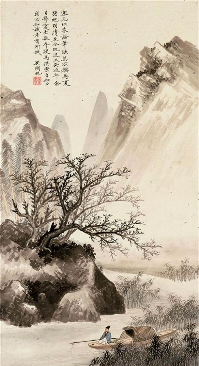 世家子弟,收藏大家,海派画坛吴湖帆山水画作品欣赏_新浪新闻