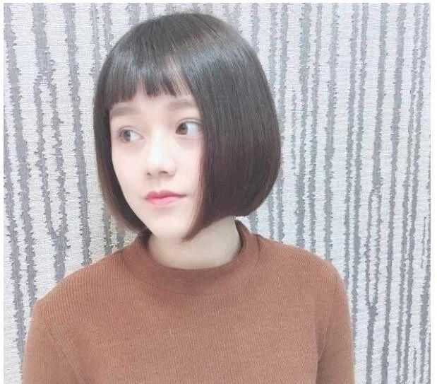 露眉毛的日系短刘海发型设计,短短眉上刘海展现你的百变魂!