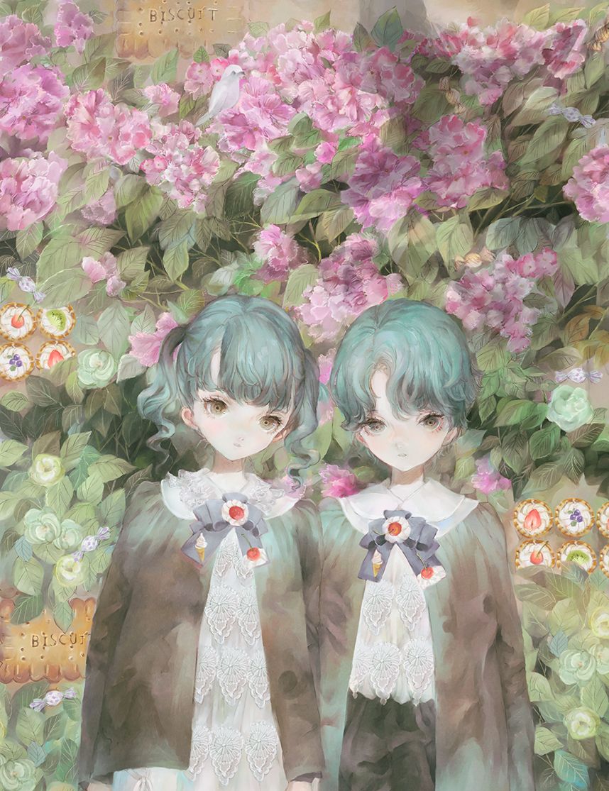 超美二次元小仙女闺蜜壁纸三月桃花两人一马明日天涯