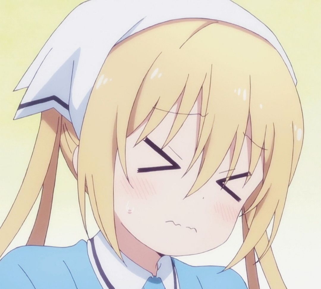 自截萌系女生动漫头像拥有金发双马尾的日向夏帆
