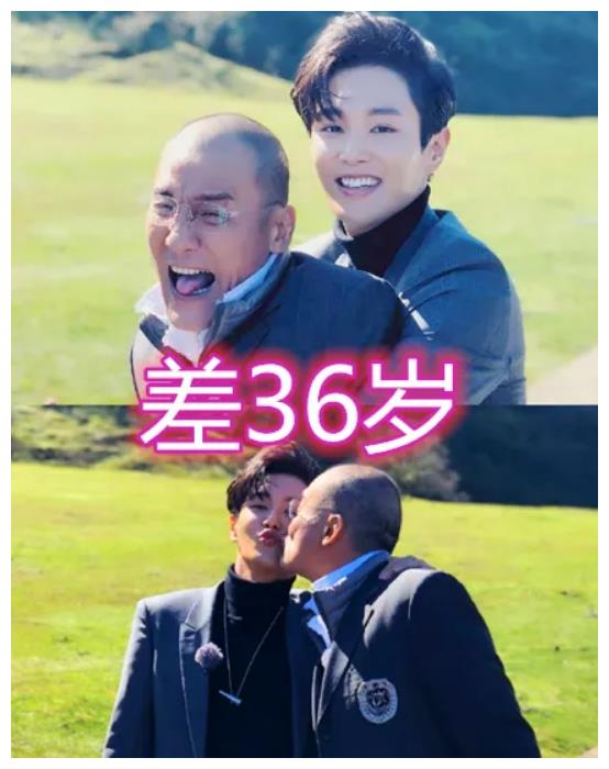 有种友谊叫明星忘年交,张若昀王宝强还好,看到索吻的他们:父子