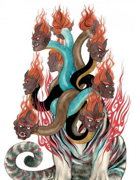 上古神话中拥有九首九命的六大神兽相柳看起来略可怕它最厉害