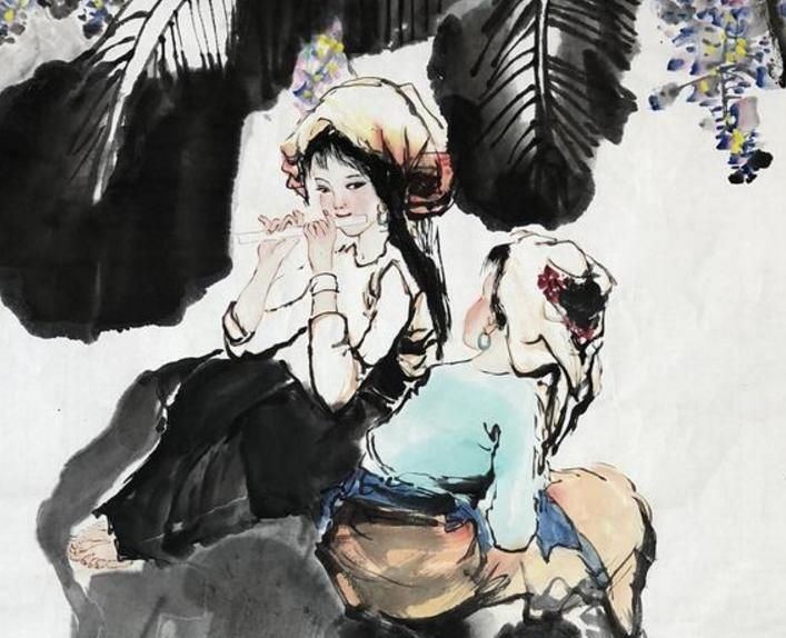 著名书画家徐然国画人物画精品中国画书画艺术作品欣赏