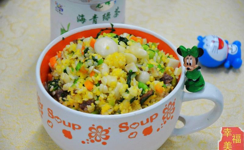 美食哥:倾听大海的声音海螺什锦蛋炒金银饭