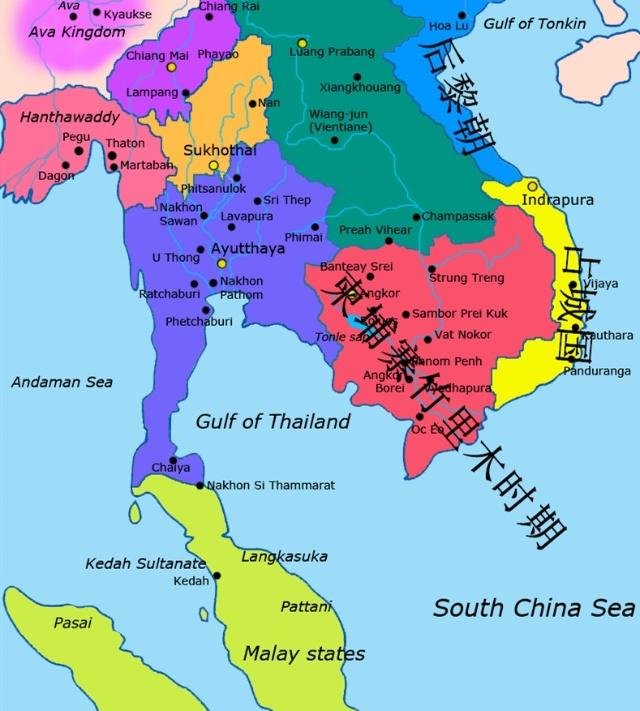 疆域变迁,六百年前国土就开始日益减少|柬埔寨|水真腊|高棉_新浪新闻