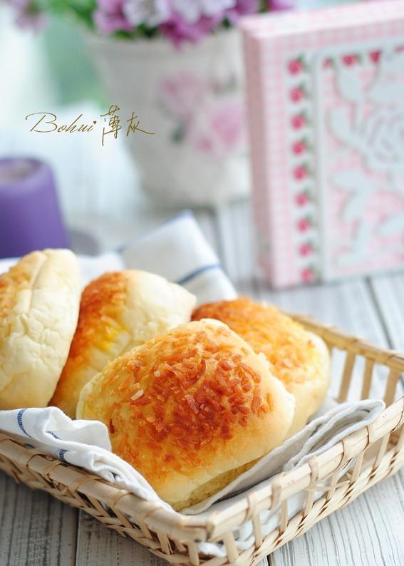 【椰丝奶酥面包】值得收进烘焙笔记的小面包