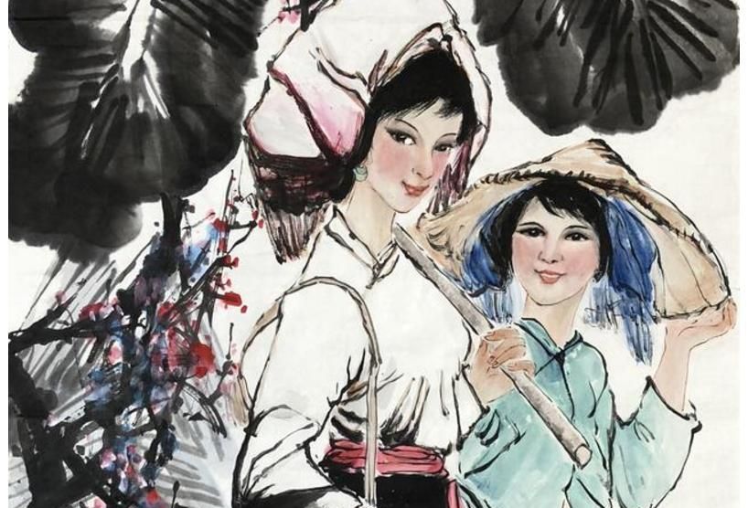 著名书画家徐然国画人物画精品中国画书画艺术作品欣赏