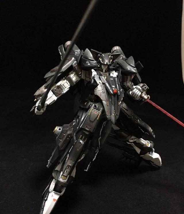 红色异端高达模型模改暗黑大刀骑士