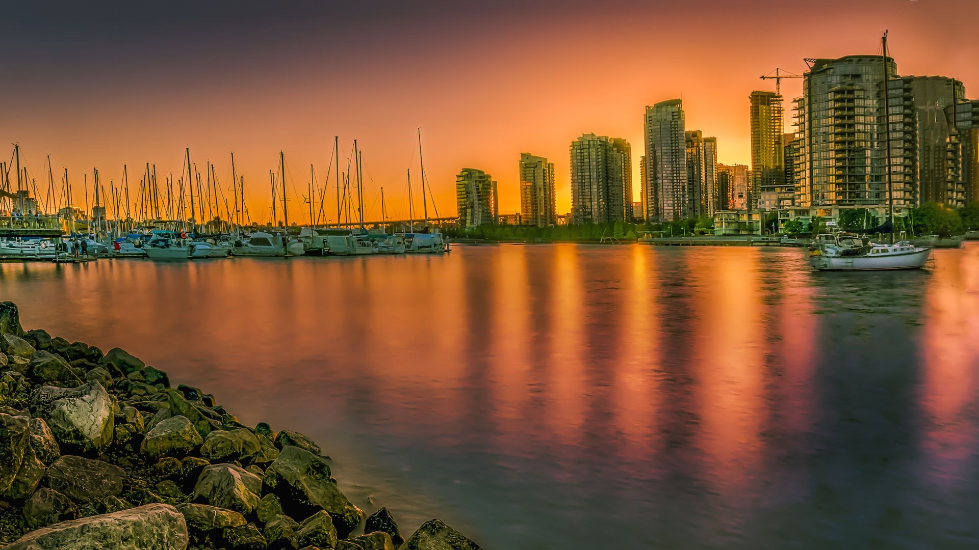 加拿大温哥华城市风景图片桌面壁纸,分辨率:1920x1200