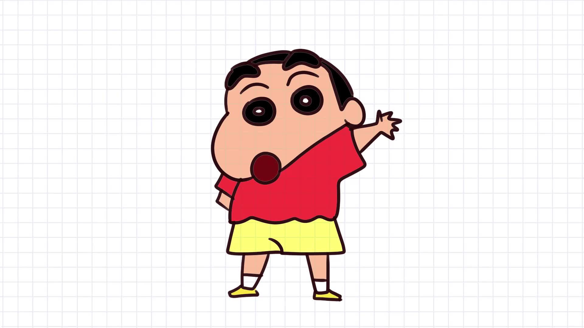 卡通简笔画大全画蜡笔小新简笔画