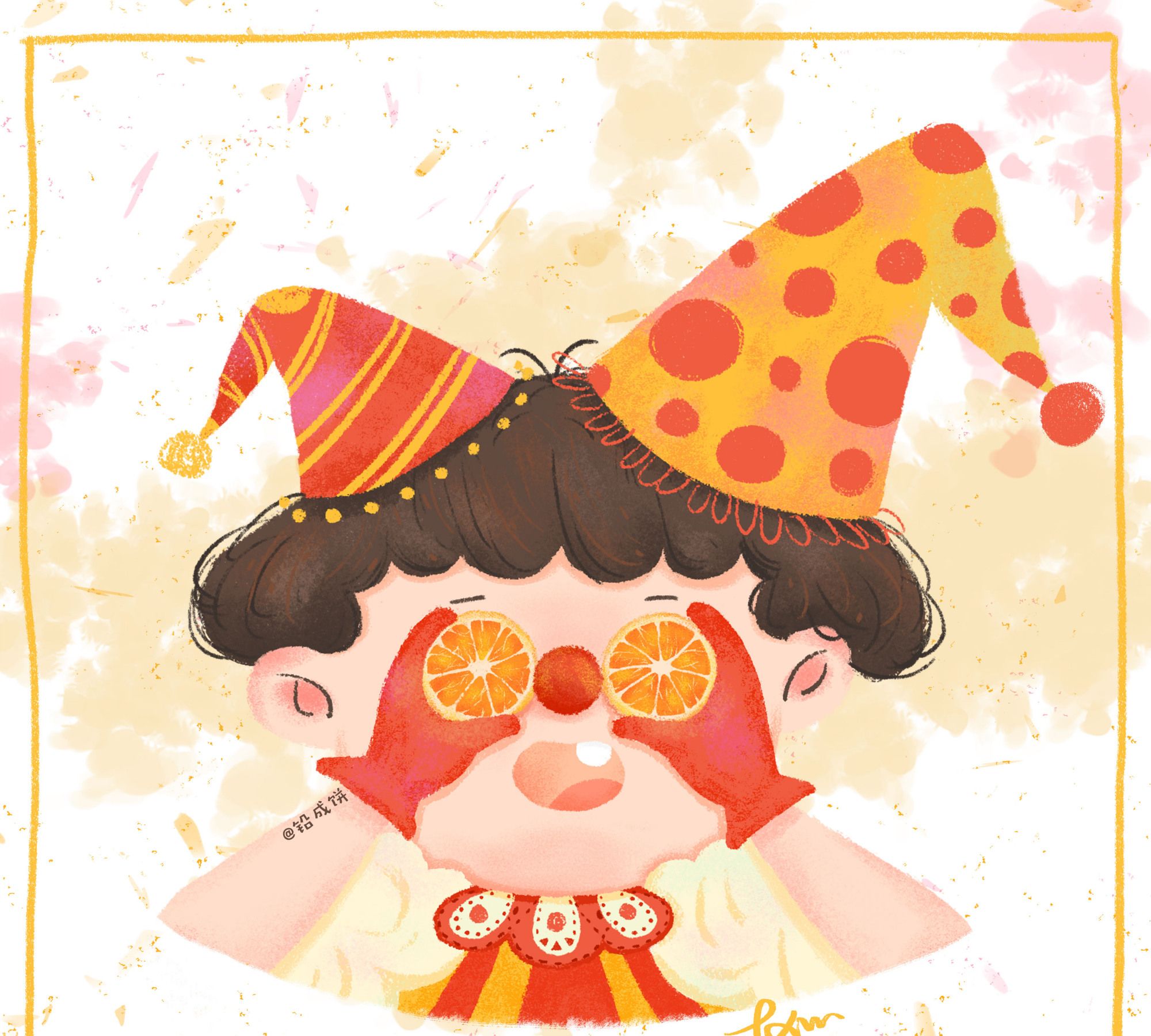 一组可爱风胖嘟嘟人物小头像,萌萌的 作者:铅成饼