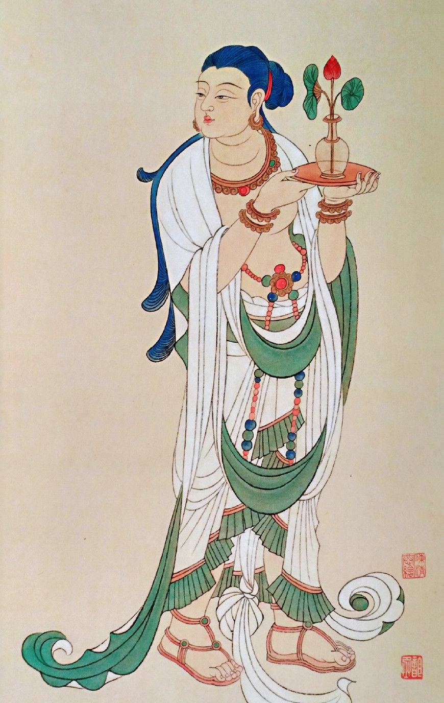 庄严和善慈悲为怀的观音画像祝大家新春快乐猪年大吉