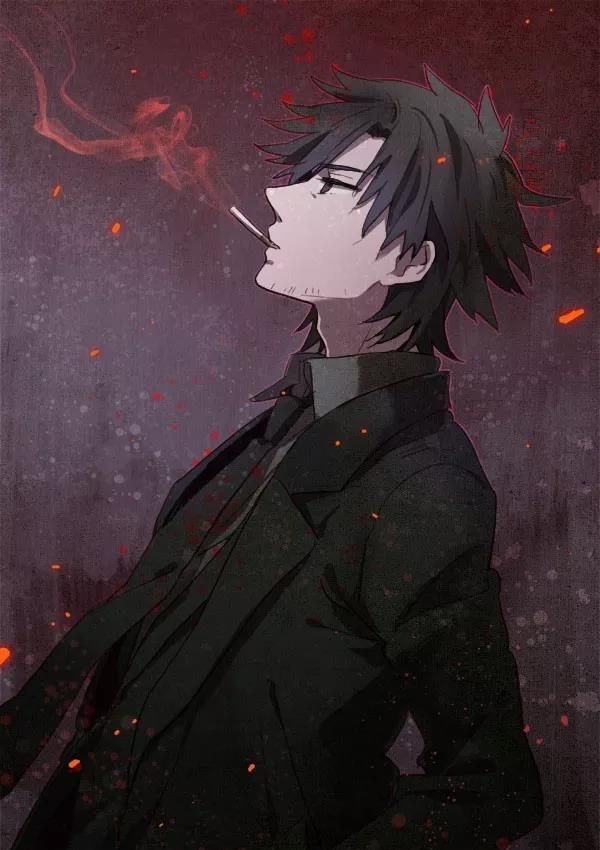 人物板绘卫宫切嗣忧郁中带着冷酷的绝情之人