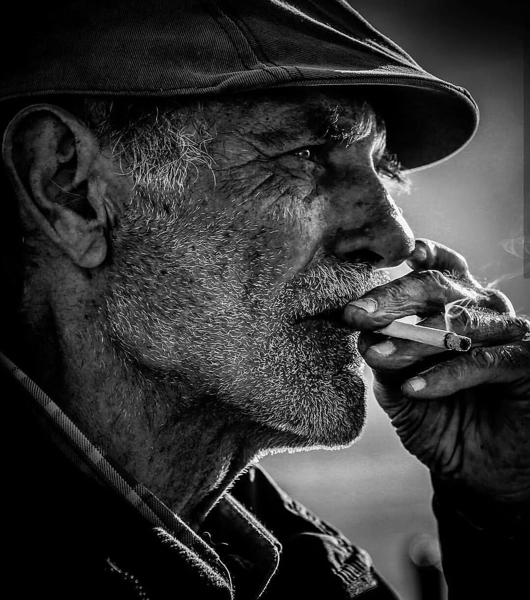 一组黑白人像作品赏析