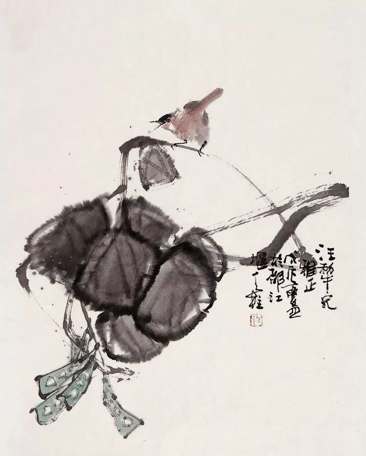 疏朗空灵情趣盎然秦天柱花鸟画作品欣赏