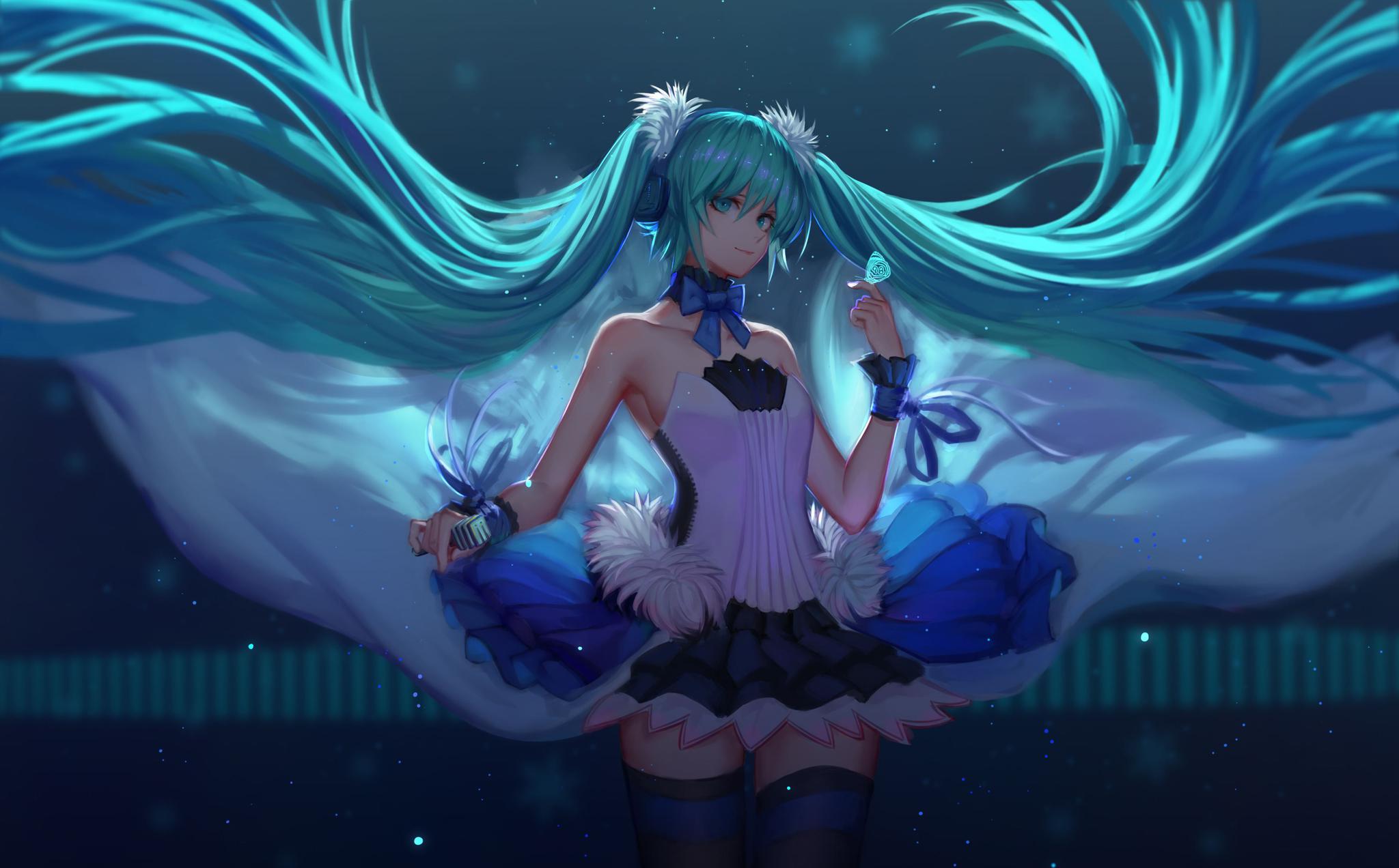 初音未来9张最美壁纸,第5张炫酷甜美,最后一张才是你想看的|初音未来