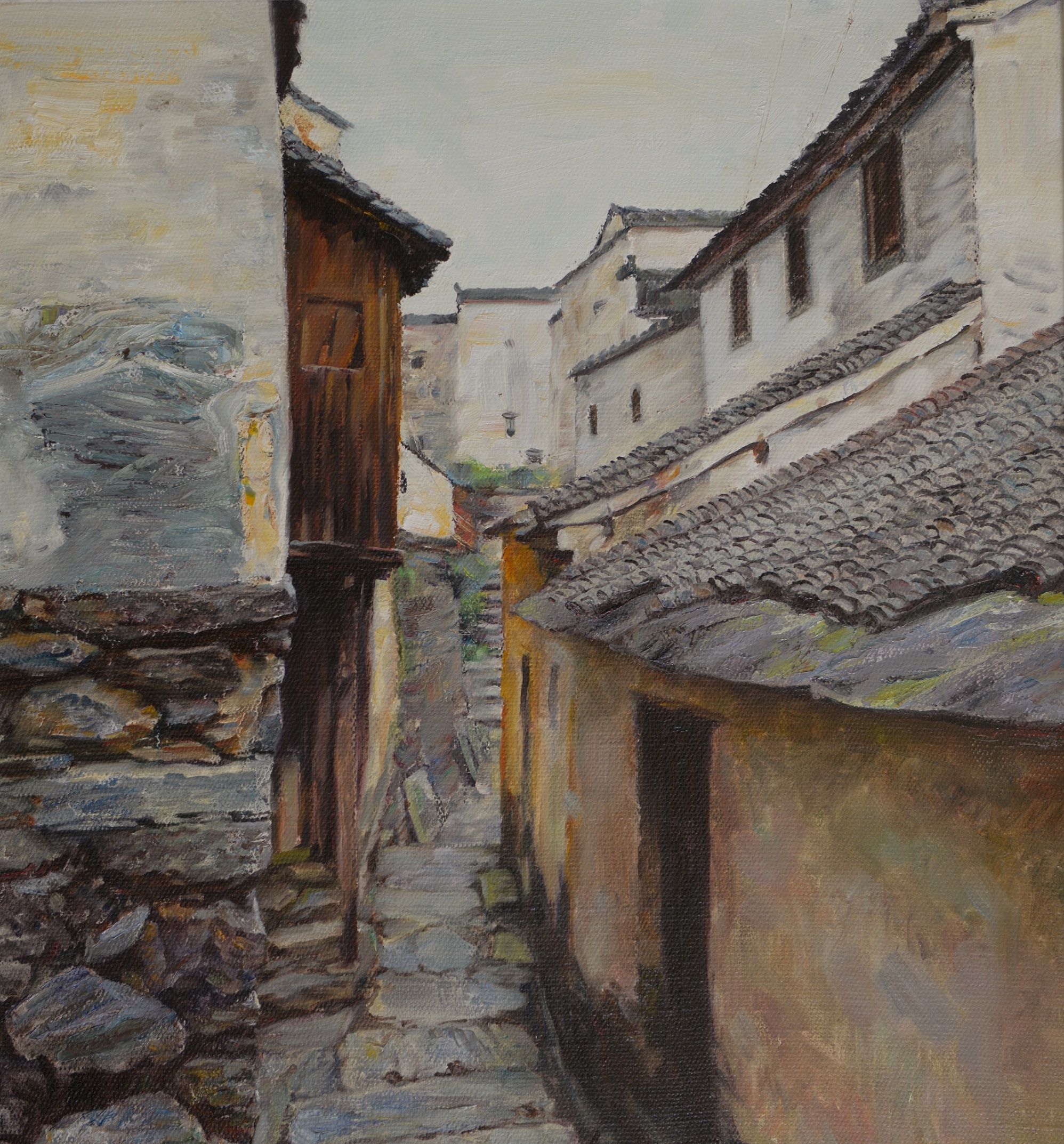 刘建中皖南采风作品:确认过"眼神",这就是故乡的老街老巷