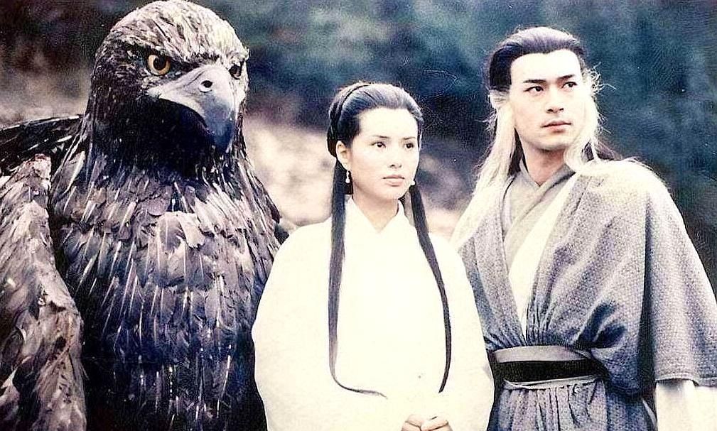 《神雕侠侣》10张珍贵剧照，白衣胜雪小龙女，英俊潇洒古天乐！