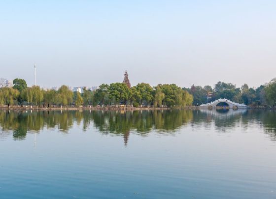 菱湖风景区,是位于安庆市中心的大公园,是公园的一大亮点