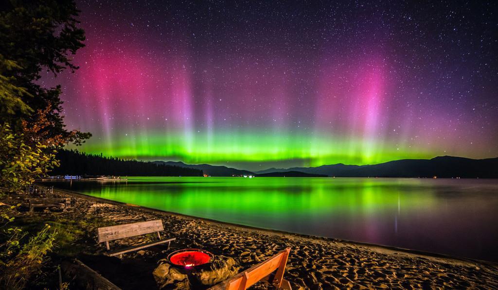 大自然的无私馈赠!摄影师去北极圈追绚丽极光|北极圈|大自然|北极光_