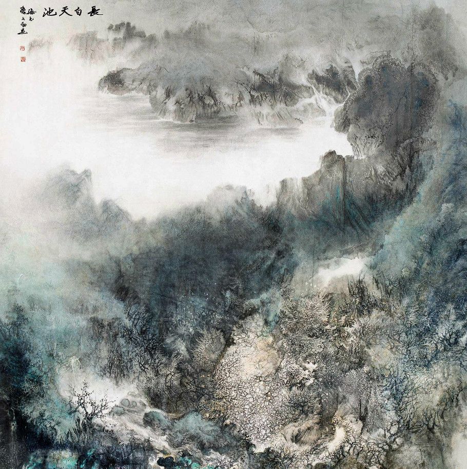 色墨交融,气象宏大,当代山水画名家孙文勃作品欣赏