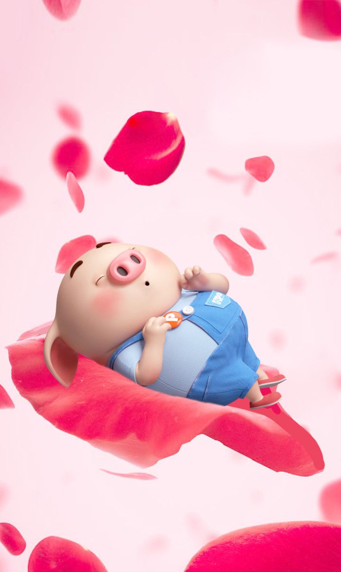 可爱呆萌的小猪手机壁纸,张张都好好看(第二部分)