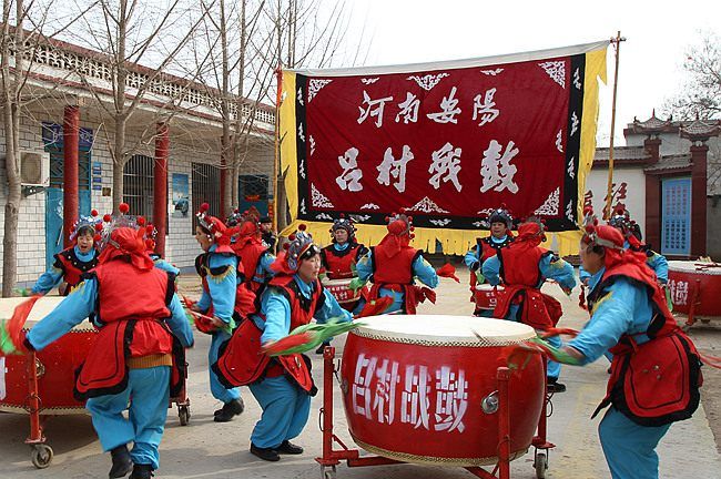 河南安阳吕村战鼓,来自殷商,源于战场|大鼓|战鼓|姜子牙_新浪新闻