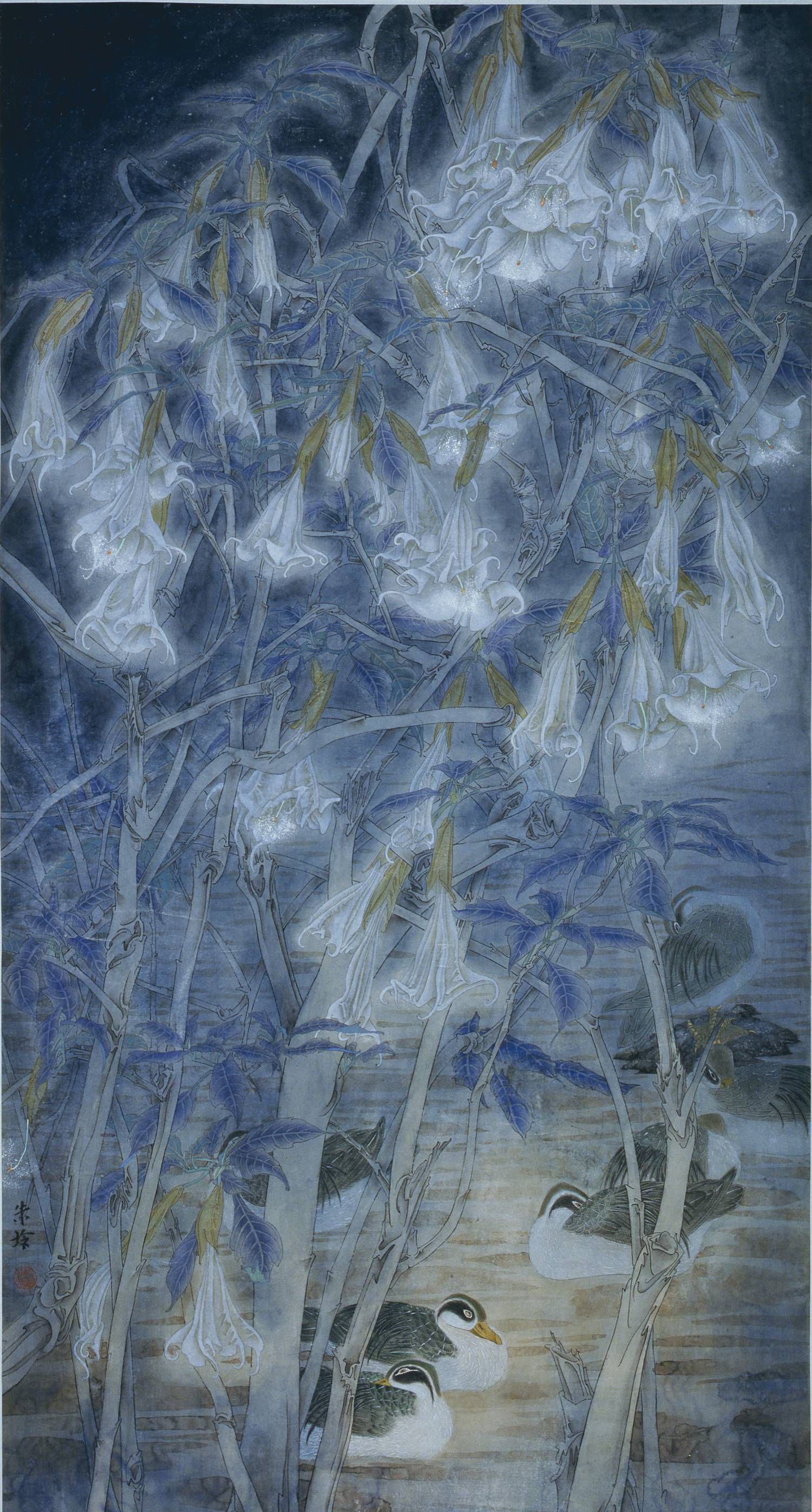 中央美术学院中国画学院毕业研究所朱育的工笔画作品欣赏