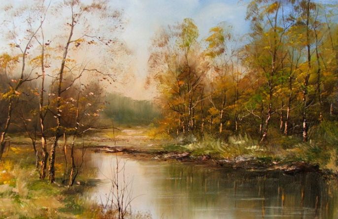 伊朗画家ahmadharaji风景画作品欣赏