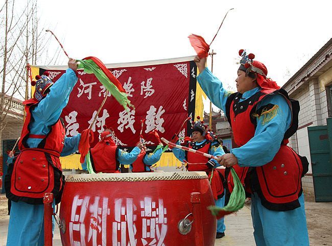 河南安阳吕村战鼓,来自殷商,源于战场|大鼓|战鼓|姜子牙_新浪新闻