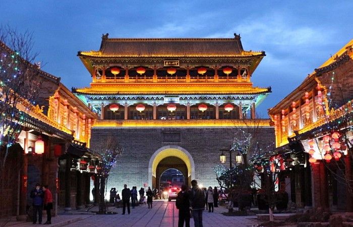 游山东青州古城仿佛穿越道路古代这里有独具魅力的地域文化