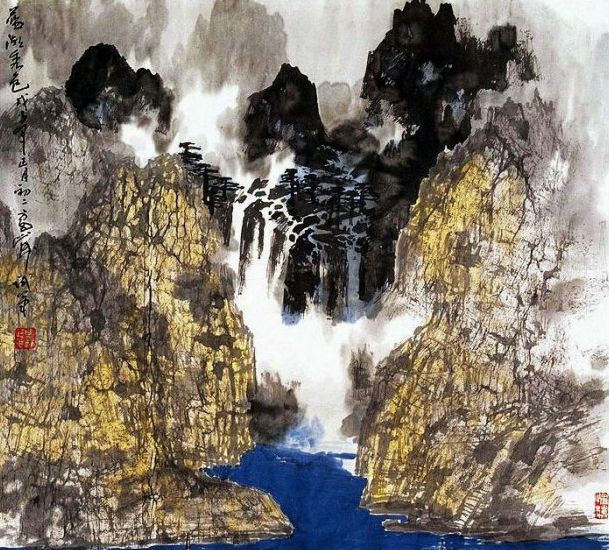 气势豪壮当代山水画名家雷正民国画作品欣赏