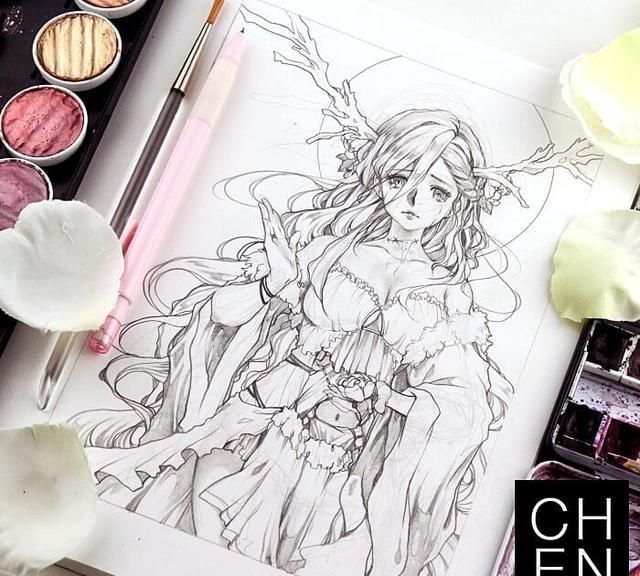 动漫高手也会收藏的素材图,画风和人物造型都值得保存备用