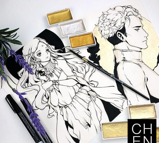 动漫高手也会收藏的素材图,画风和人物造型都值得保存备用