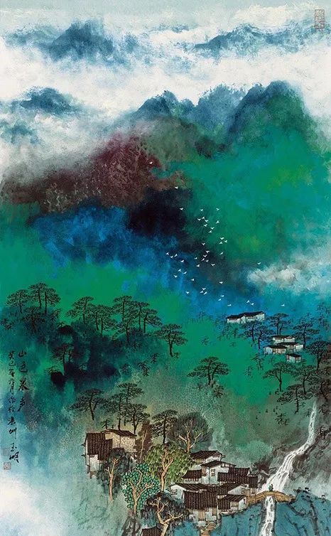 他画出了我心中的桃花源,宋玉明国画作品欣赏他画出了我心中的桃花源