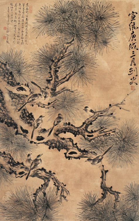 气势磅礴,风格雄厚,高剑父国画作品欣赏