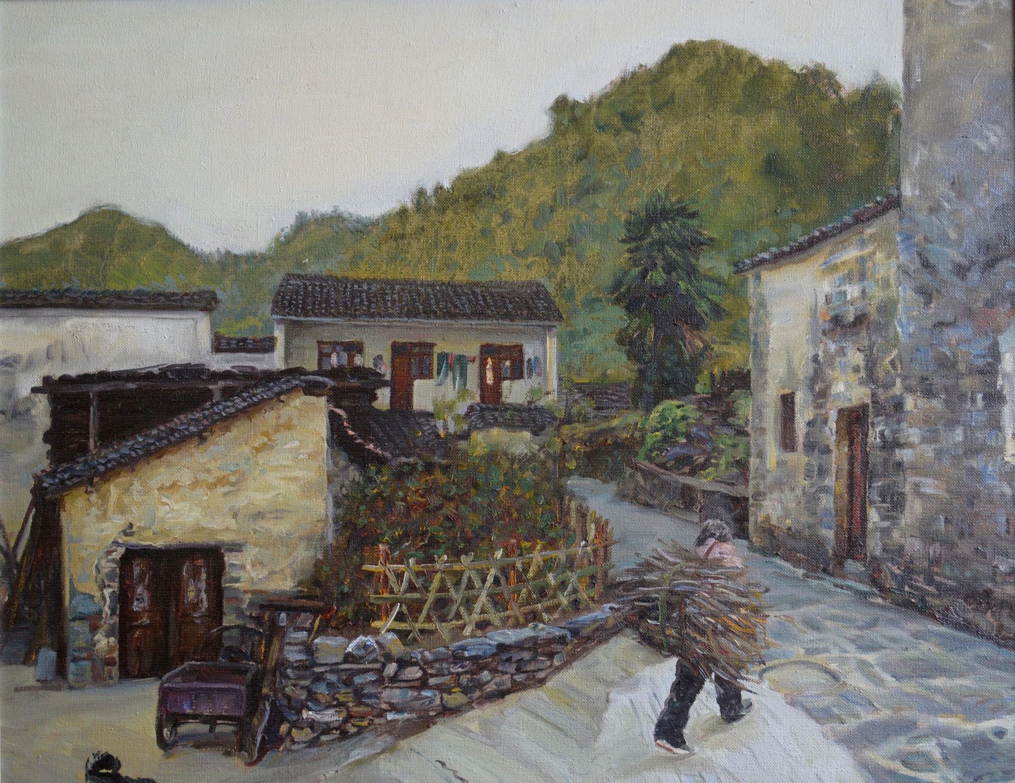 《忆江南》60x70cm 转载自百家号作者:刘建中油画工作室《忆江南》60x