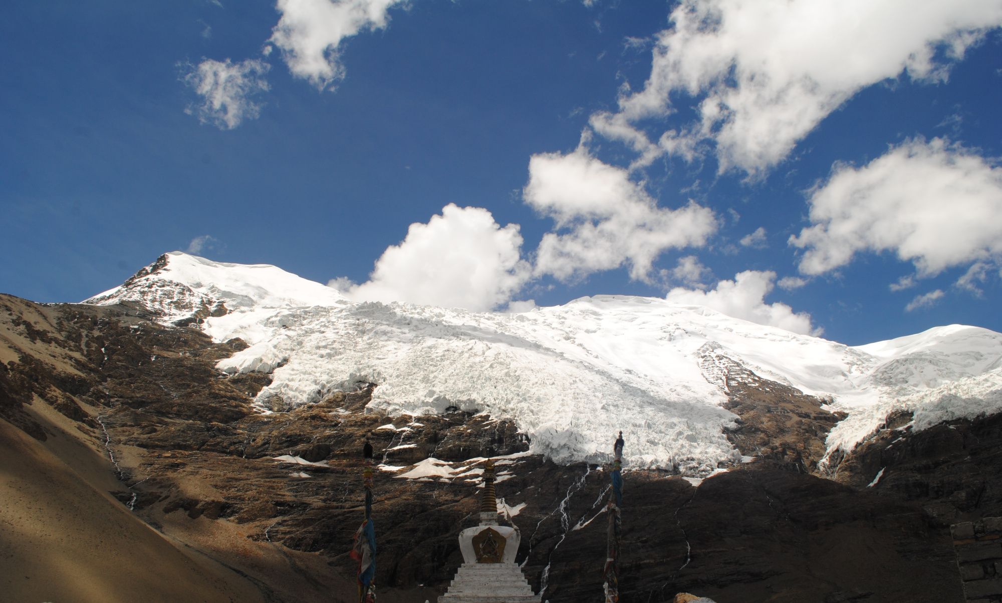 乃钦康桑雪山的壮阔 电影红河谷拍摄的地方