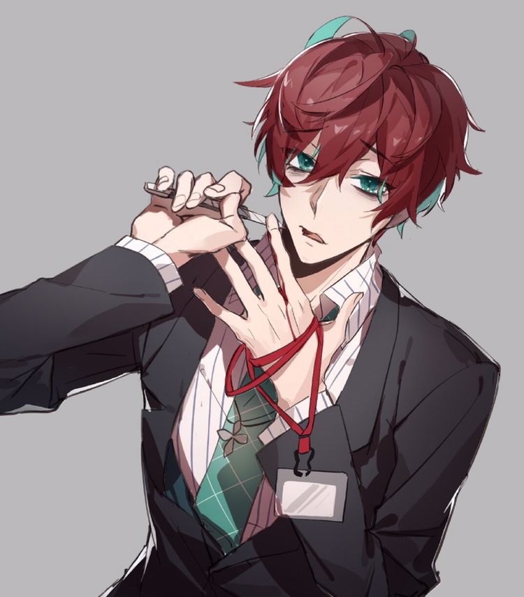 卡通人物绘画,穿西服的帅气男生插画 - 欧美风手绘人物男 - 实验室