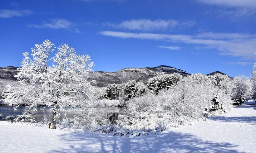 冬天唯美的雪景银装素裹