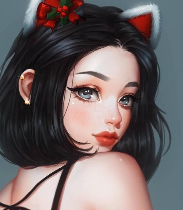 手绘女神头像来一波颜值与气质并存适合做头像