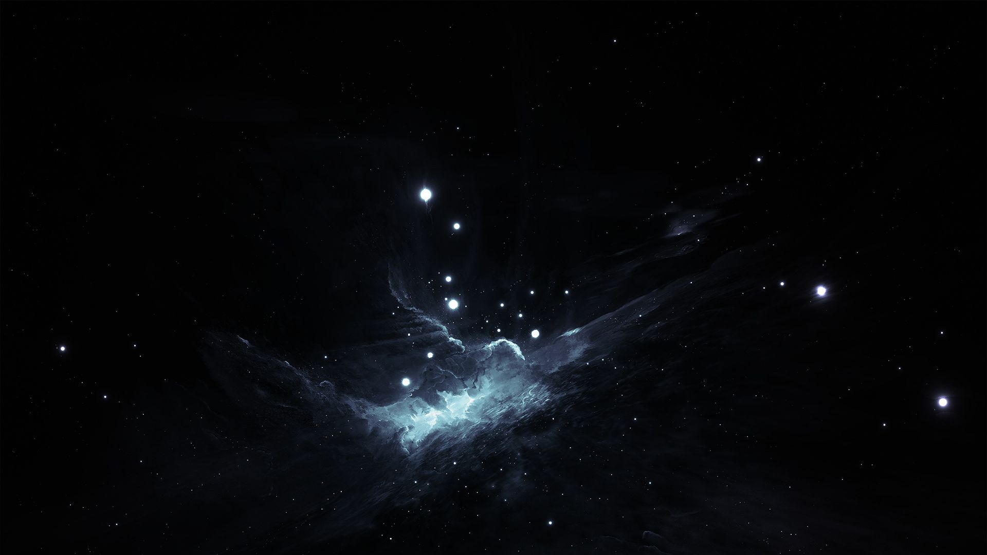 黑夜星空唯美图片桌面壁纸