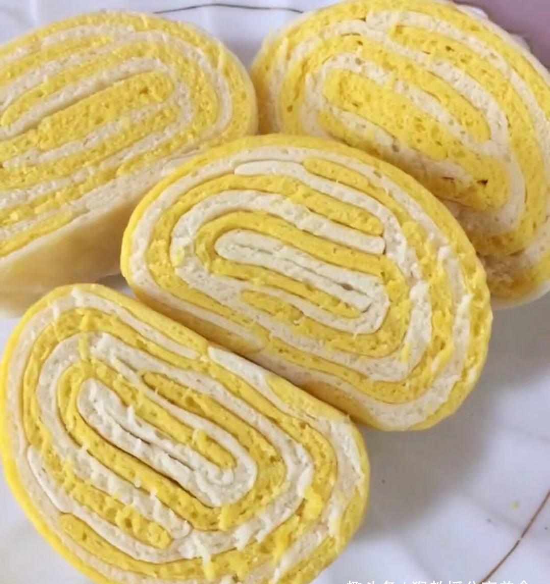 手把手教你营养双色花卷做法,香甜柔软,孩子喜欢,比面包都好吃|花卷|