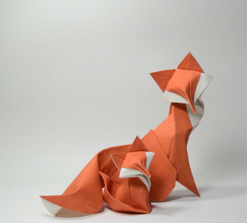 「酒醉说」立体动物纸艺作品欣赏