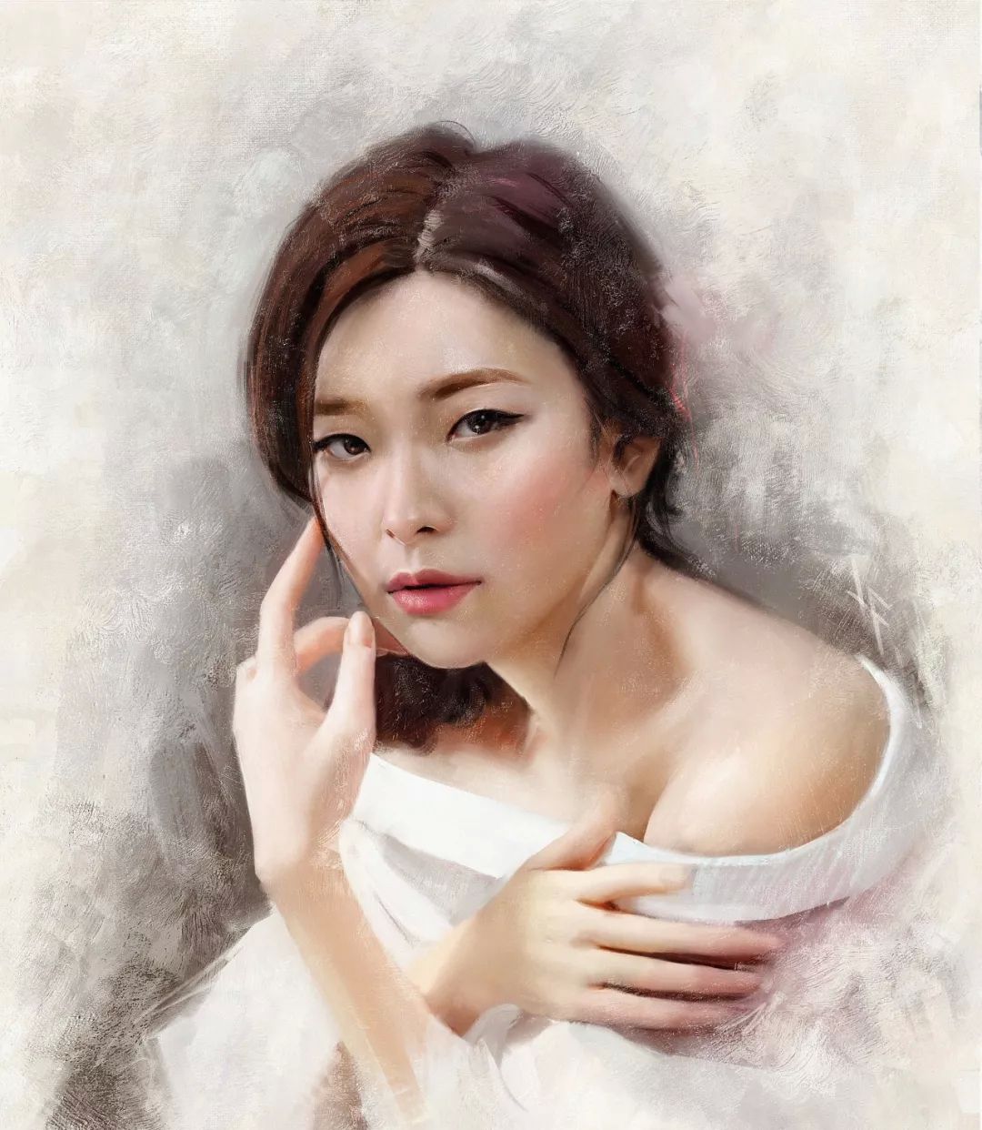 水彩插画,作品人物生动,来自菲律宾艺术家居斯尼福廷