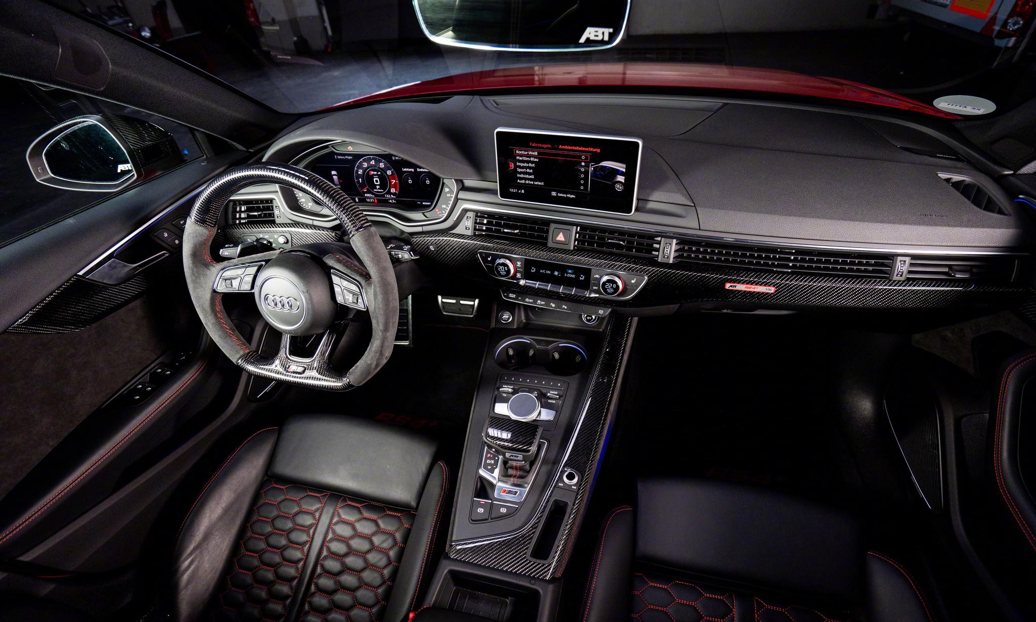 abt改装的全新红色奥迪rs4