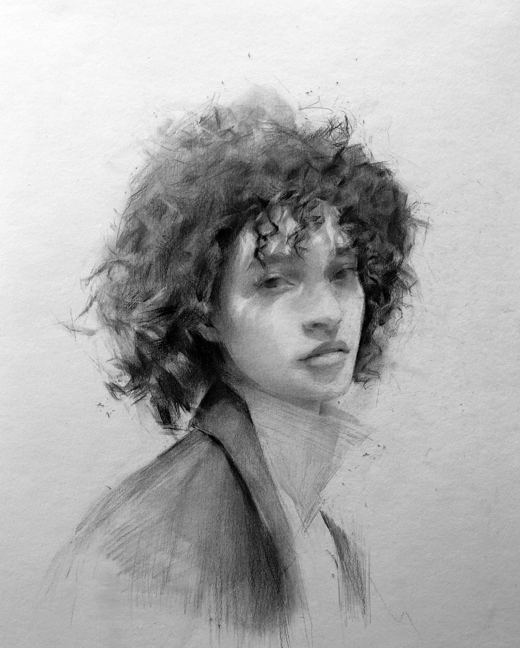 这素描画的清新脱俗,用笔潇洒,奔放却又能收放自如!